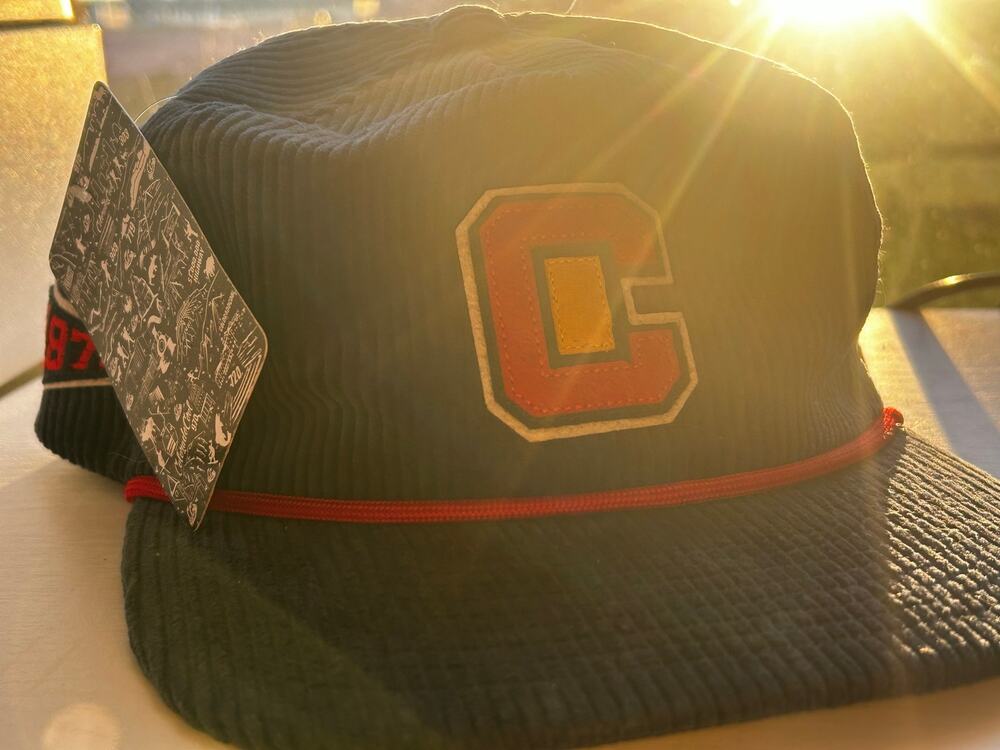ColoradoCool Corduroy Rope Hat Black Snapback Varsity C Patch Colorado Cap